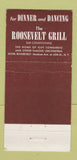Matchbook Cover - Roosevelt Hotel New York City Rough Rider Room 30 Strike