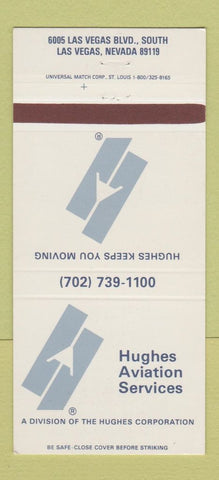 Matchbook Cover - Hughes Aviation Service Las Vegas NV 30 Strike