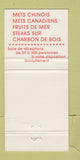 Matchbook Cover - Restaurant Golden Palace Repentigny QC 30 Strike