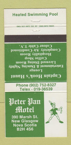 Matchbook Cover - Peter Pan Motel New Glasgow NS 30 Strike