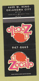 Matchbook Cover - El Zocalo Mexican Restaurant Oklahoma City OK 30 Strike