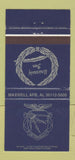 Matchbook Cover - Maxwell Air Force Base AL University Inn  30 Strike