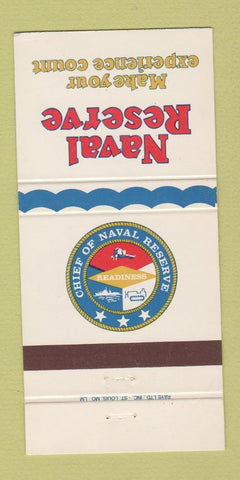 Matchbook Cover - Naval Reserve 30 Strike