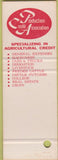 Matchbook Cover - Plainview Agriculture Credit SAMPLE