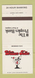 Matchbook Cover - Peoples Bank Trust William Teller Tupelo MS 30 Strike