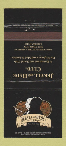Matchbook Cover - Jekyll and Hyde Club New York City 30 Strike