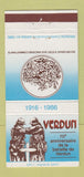 Matchbook Cover - Verdun Anniversary WWI 1986 France  30 Strike