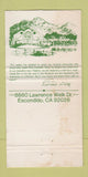 Matchbook Cover - Lawrence Welk Village Colf Escondido CA WEAR 30 Strike