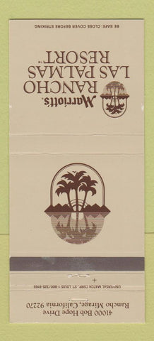 Matchbook Cover - Marriott's Ranch Las Palmas Resort Rancho Mirage CA 30 Strike
