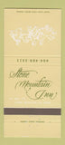 Matchbook Cover - Stone Mountain Inn GA #1 30 Strike