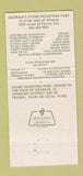 Matchbook Cover - Stone Mountain Inn GA WEAR #2 30 Strike