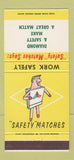 Matchbook Cover - Diamond Safety Matches 30 Strike
