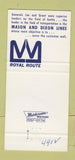 Matchbook Cover - Mason dixon Lines General Lee Grant Civil War 30 Strike