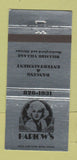 Matchbook Cover - Harlow's Hillside Village Cedar Hill TX Jean 30 Strike
