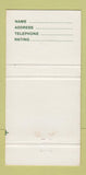 Matchbook Cover - Malarky's Stoney Creek Hamilton ON 30 Strike