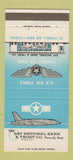 Matchbook Cover - Bay National Bank Trust Panama City FL Tyndall AFB 30 Strike