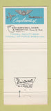 Matchbook Cover - Bay National Bank Trust Panama City FL Tyndall AFB 30 Strike