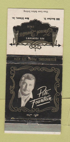 Matchbook Cover - Pete Fountain's French Quarter New Orleans LA WEAR 30 Strike