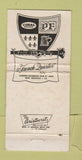 Matchbook Cover - Pete Fountain's French Quarter New Orleans LA WEAR 30 Strike