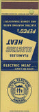 Matchbook Cover - Pepco's Electric Heat SAMPLE