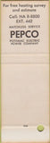 Matchbook Cover - Pepco's Electric Heat SAMPLE