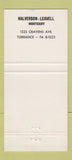 Matchbook Cover - Halverson Leavell Mortuary Torrance CA 30 Strike