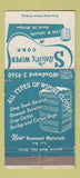 Matchbook Cover - Sanitex Wiper Cloth Bags Detroit MI 30 Strike