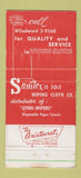 Matchbook Cover - Sanitex Wiper Cloth Bags Detroit MI 30 Strike