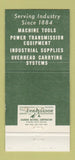 Matchbook Cover - Strelinger Industrial Supply Machine Tools Warren MI 30 Strike