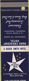 Matchbook Cover - Park Crescent Hotel New York City SAMPLE