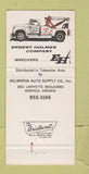 Matchbook Cover - Delmarva Auto Supply Parts Norfolk VA 30 Strike