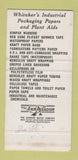 Matchbook Cover - Whitaker Paper Company Detroit MI 30 Strike