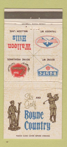 Matchbook Cover - Boyne County Golf MI 30 Strike