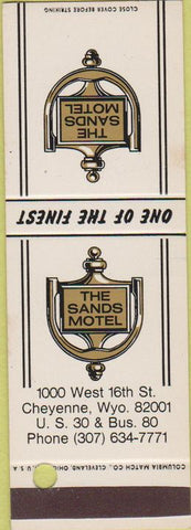 Matchbook Cover - The Sands Motel Cheyenne WY SAMPLE