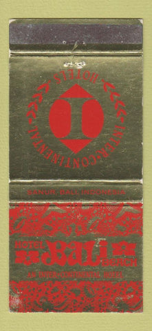 Matchbook Cover - Hotel Bali Beach Inter Continental Sanur Bali WEAR 30 Strike