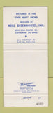 Matchbook Cover - Neill Greenhouses Flowers Cleveland OH Carmel IN 30 Strike
