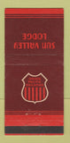 Matchbook Cover - Sun Valley Lodge Union Pacific Railroad 30 Strike
