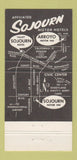 Matchbook Cover - Sojourn Motel Sherman Oaks CA 30 Strike