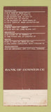 Matchbook Cover - Bank of Commerce New York City 1964 30 Strike