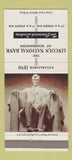 Matchbook Cover - Lincoln National Bank Washington DC 30 Strike