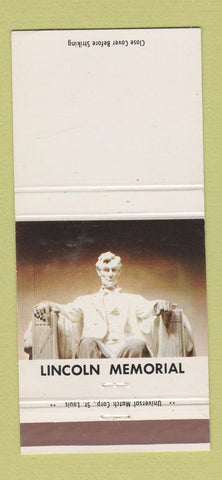 Matchbook Cover - Lincoln Memorial 30 Strike