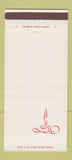 Matchbook Cover - Candlewick Dalton GA Yarns Nylons Rayon 30 Strike