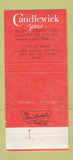 Matchbook Cover - Candlewick Dalton GA Yarns Nylons Rayon 30 Strike