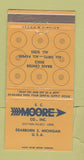 Matchbook Cover - EC Moore Brass Center Discs Dearborn MI 30 Strike