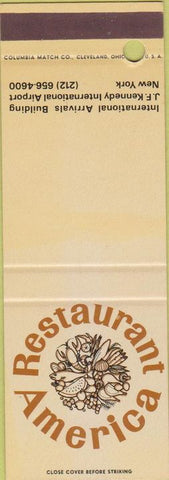 Matchbook Cover - Restaurant America New York City SAMPLE