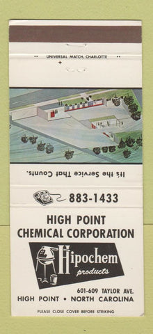 Matchbook Cover - High Point Chemical Corp High Point N 30 Strike