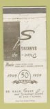 Matchbook Cover - De Kalb Trust Savings Bank IL 1959 WEAR 30 Strike