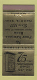 Matchbook Cover - First National Bank Palestine TX 1962 30 Strike