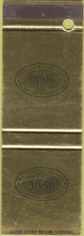 Matchbook Cover - National City Bank Cleveland OH SAMPLE