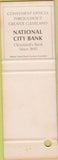 Matchbook Cover - National City Bank Cleveland OH SAMPLE